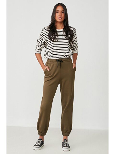 C&City Jogger Lastikli Spor Eşofman Altı 806 Haki - S000216051-18547