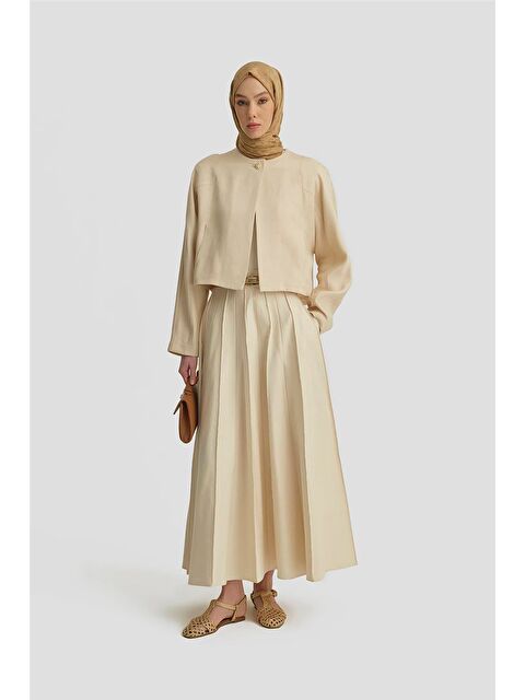 ARMİNE Elişi Dikişli Lyocell Ceket 25Y5903 Aytaşı - S000508451-19966