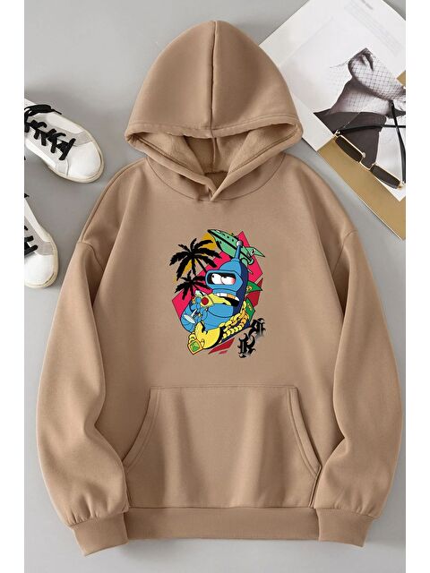 uyguntarz Unisex Crazy Banana Baskılı Sweatshirt - S000268852-19928