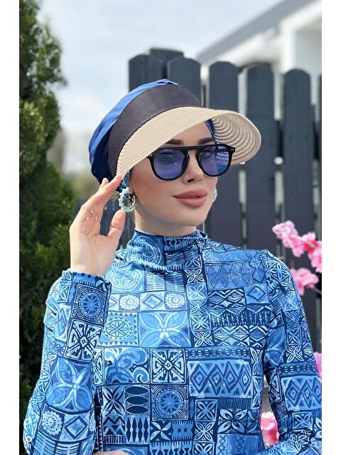 Remsa Mayo Katlanır Vizör Hasır Şapka Siperlik Bej - S000149155-19928