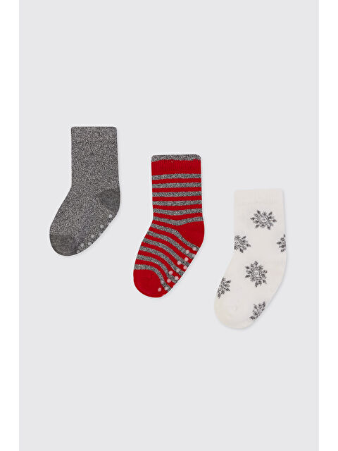 Panço Kız Bebek 3'lü Soket Çorap - S000514536-23173