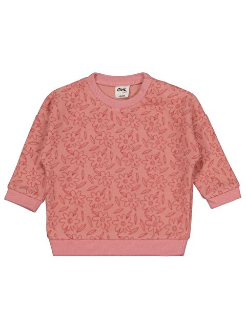 Civil Baby Çiçek Baskılı 6-18 Ay Takım - Pudra 6-9 Ay - S000466492-7152
