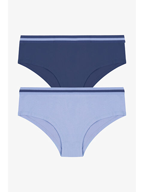 Koza İç Giyim Kadın İkili Pamuklu Şardon Lastikli Hipster Külot - S000427762-6382