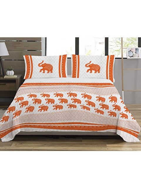 Evmila Desenli Çift Kişilik Baskılı Pike (200x220 Cm) - S000232880-23173