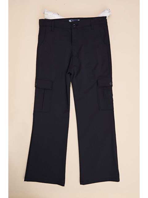 Fullamoda Fermuarlı Kargo Cep Kız Çocuk Pantolon