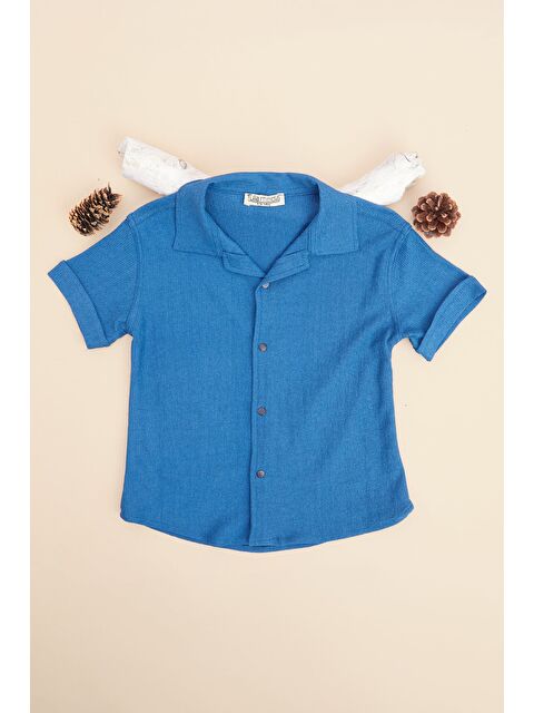 Fullamoda Kolu Katlamalı Düğmeli Erkek Çocuk Gömlek - S000527982-20019