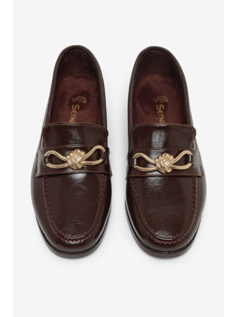 TONNY BLACK Kadın Kahve Kadın Klasik Loafer Toka Detayl Babet Günlük  Babet - S000512737-19413