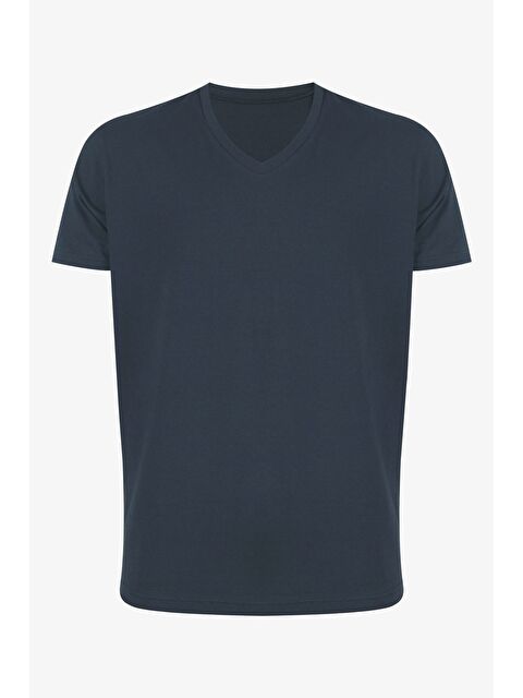 Koza İç Giyim Erkek Pamuklu V Yaka Kısa Kollu Tişört 2 Adet - S000324311-33408