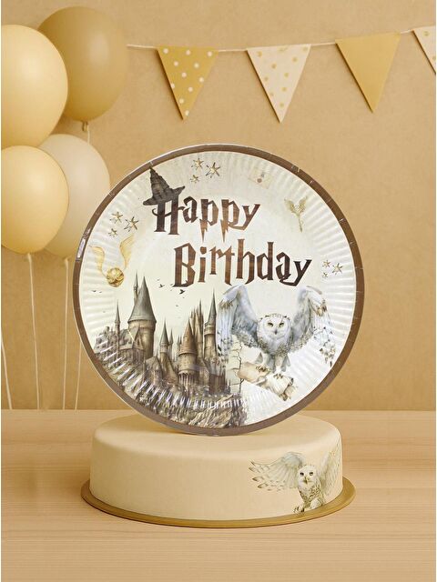 Parti Adresi Karton Doğum Günü Tabağı Harry Potter Temalı Tabak 8'li - S000524921-19965