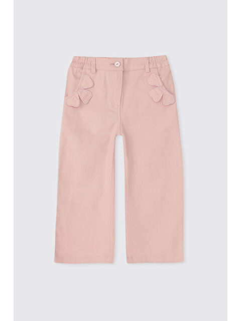 Panço Kız Bebek Çiçek Motifli Pembe Pantolon - S000514542-20024