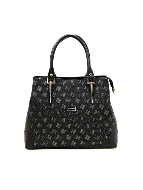 Silver Polo Kadın Çapraz Çanta 667-43031 M178 Siyah Platin-Mat Siyah - S000507864-19351