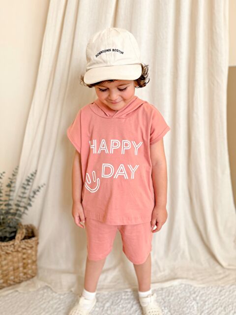 Miababy Kapüşonlu Yazlık Baskılı Takım 2404KPSNYZLYK - S000429126-20028