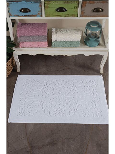 Varol 2 Adet Jakaranda Ayak Havlusu Paspas Beyaz - S000378824-20063