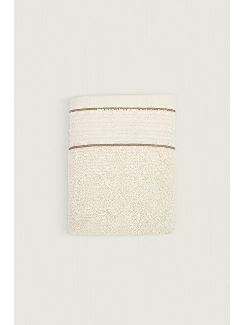 İrya Roya %100 Pamuk Yüz Havlusu Bej 50x90 - S000168882-19928