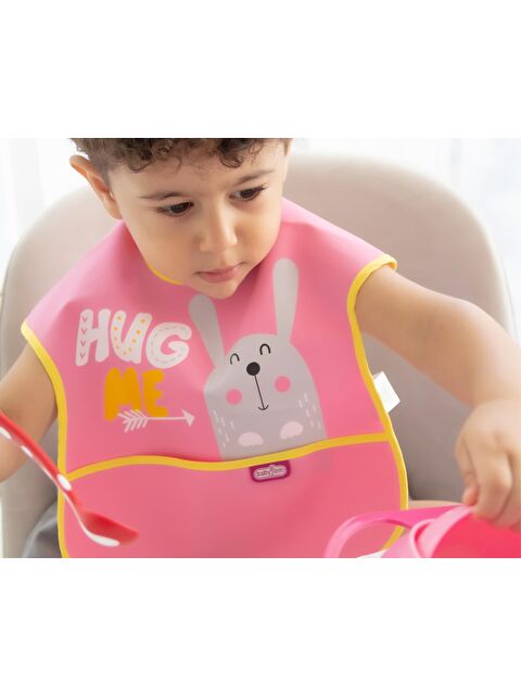 Babyjem Poli Muşamba Önlük Büyük Pembe - S000133480-20024