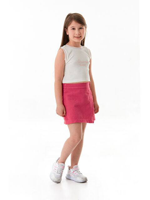 Fullamoda Fitilli Yazı Baskılı Halter Yaka Kız Çocuk Body - S000381195-19965