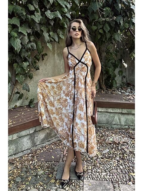 Jane's Biyeli Elbise - Taş