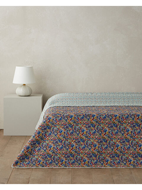 English Home Colorful Stripeway King Size Çok Amaçlı Örtü 220x240 cm Kırmızı - S000524931-20045