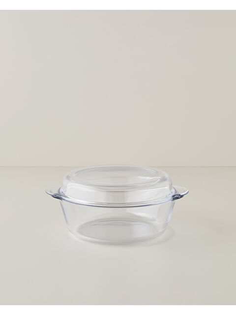 English Home Bake&Serve Cam Kapaklı Fırın Kabı 26x22 cm Şeffaf - S000524932-26865