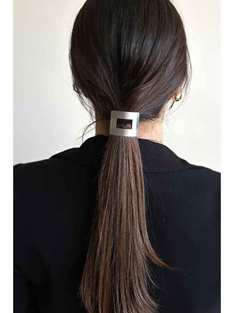 New Obsessions Fool's Geometry Rectang Metal Lastikli Saç Tokası - S000144991-18105