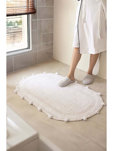 LAMPETİE | Eris Tekli Banyo Paspası 70x120 Beyaz - S000524938-20063