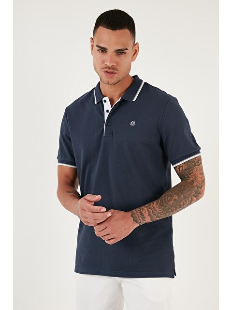 Buratti %100 Pamuk Düğmeli Slim Fit Polo Tişört 5902118 - S000001814-21164