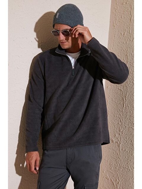 Buratti Slim Fit Dik Yaka Kışlık Şardonlu Erkek Polar 5906053 - S000242755-29666