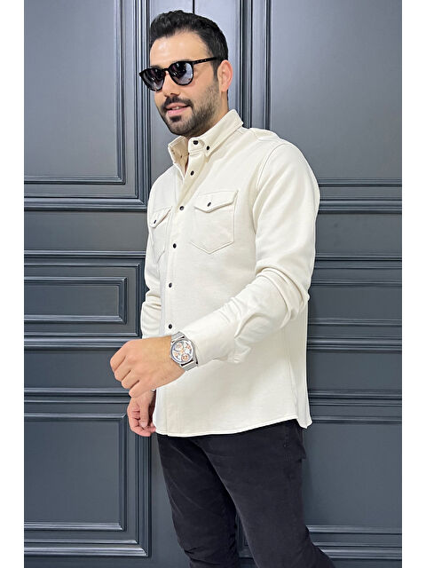 Mishar İtalia Çift Cepli Çıtçıtlı Erkek Gömlek - S000308961-25636