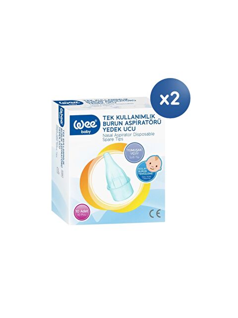 WEE BABY Burun Aspiratörü Yedek Uç Seti (10x2 20 Adet) - S000502942-20063
