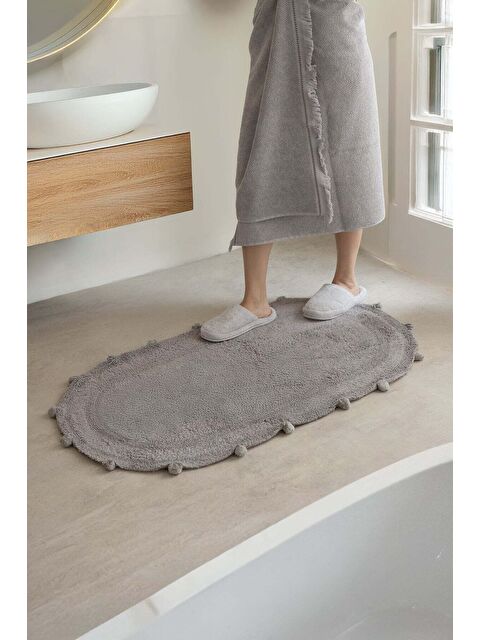 LAMPETİE | Eris Tekli Banyo Paspası 70x120 Gri - S000524938-20600