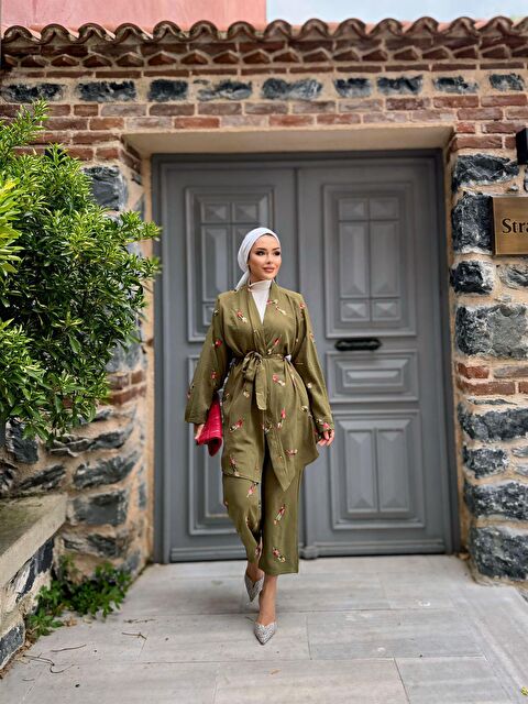 Comstar Nakışlı Kimono Takım - S000210437-18547