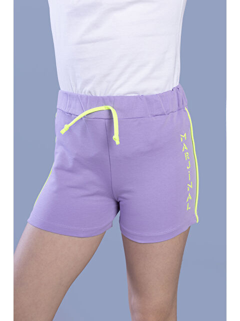 Toontoykids Kız Çocuk Yazı Nakışlı Şort - S000420599-19999