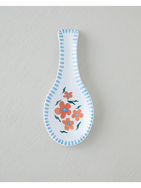 English Home Orangebloom Melamin Kaşıklık Mutfak Gereci 24 cm Turuncu-Mavi - S000524961-37464