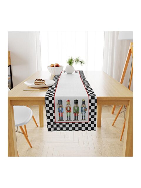 Evmila Özel Tasarım Yılbaşı Desenli Runner 40x140 cm - S000089865-23173