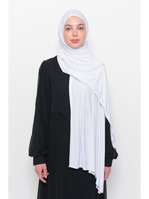 Altobeh Hazır Pratik Geçmeli Lüks Organik Düz Penye Şal Eşit Hizalı - S000377764-20063