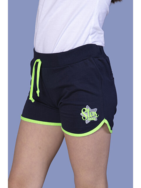 Toontoykids Kız Çocuk Star Girl Nakışlı Şort