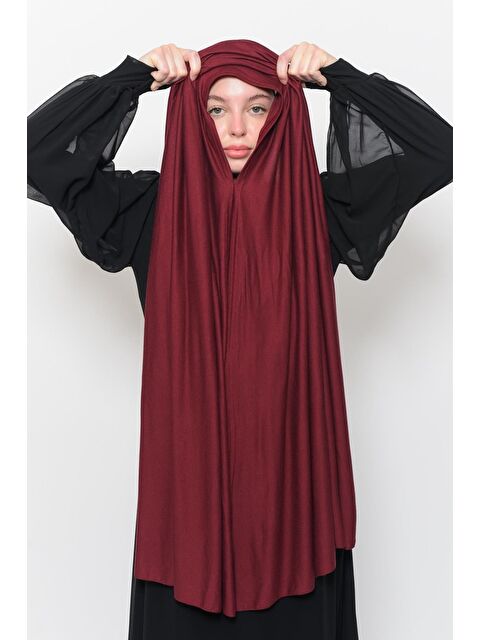 Altobeh Hazır Pratik Geçmeli Lüks Organik Düz Penye Şal Eşit Hizalı - S000377764-19952