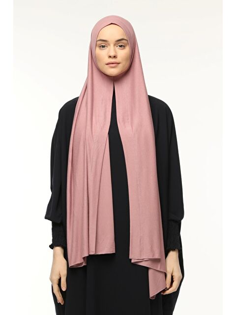 Altobeh Hazır Pratik Geçmeli Lüks Organik Düz Penye Şal Eşit Hizalı - S000377764-20023
