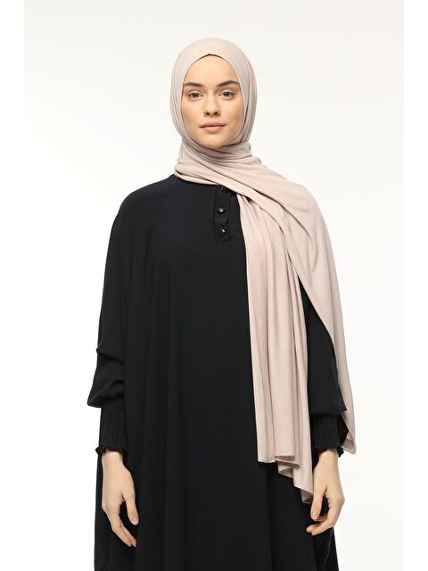 Altobeh Hazır Pratik Geçmeli Lüks Organik Düz Penye Şal Eşit Hizalı - S000377764-29737