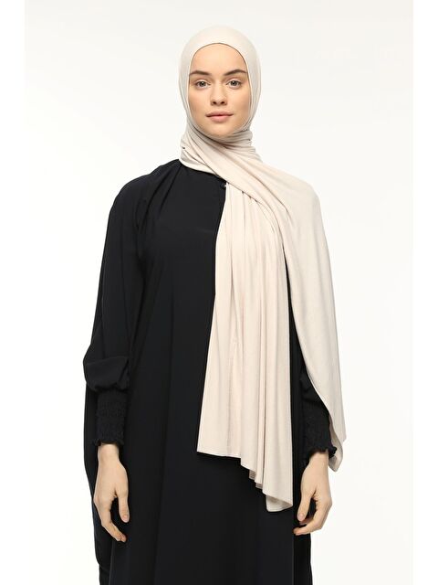 Altobeh Hazır Pratik Geçmeli Lüks Organik Düz Penye Şal Eşit Hizalı - S000377764-20622