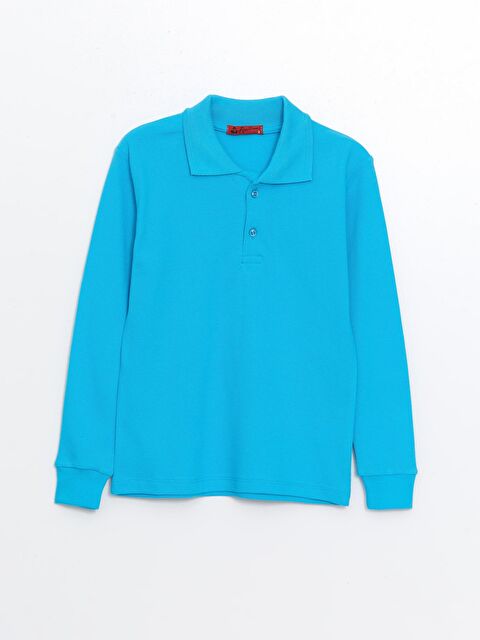 ajn Kids Polo Yaka Basic Uzun Kollu Kız Çocuk - S000141052-20055