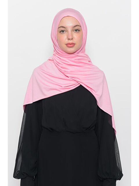Altobeh Hazır Pratik Geçmeli Lüks Organik Düz Penye Şal Eşit Hizalı - S000377764-20020