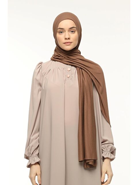 Altobeh Hazır Pratik Geçmeli Lüks Organik Düz Penye Şal Eşit Hizalı - S000377764-26420