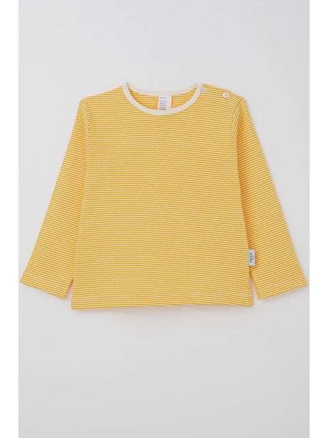 Breeze Erkek Bebek Uzun Kollu Tişört Patlı Sarı (9 Ay-3 Yaş) - S000332592-20072