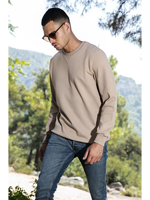Buratti Pamuklu Regular Fit Bisiklet Yaka Erkek Sweatshirt 5905453 - S000049160-26429