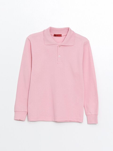 ajn Kids Polo Yaka Basic Uzun Kollu Kız Çocuk - S000141052-20024