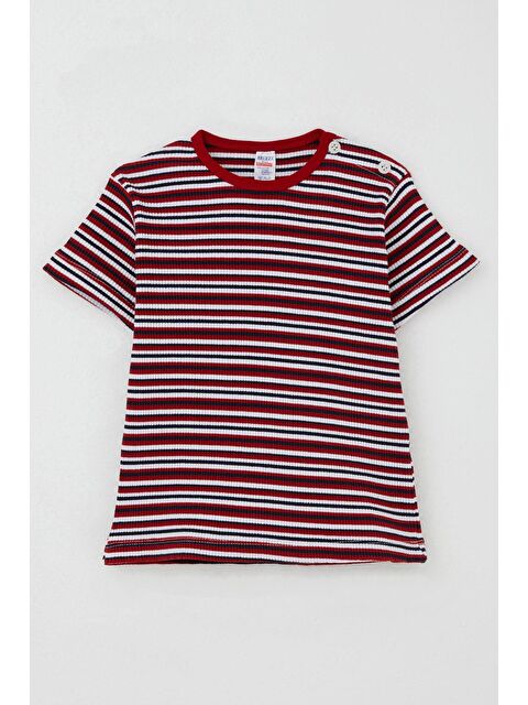 Breeze Erkek Çocuk Tişört Patlı Çizgili Kırmızı (1-4 Yaş) - S000377900-20045