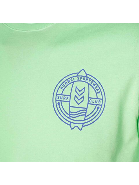 Hummel Calvert Erkek Mavi Yuvarlak Yaka Tişört - S000492651-17234