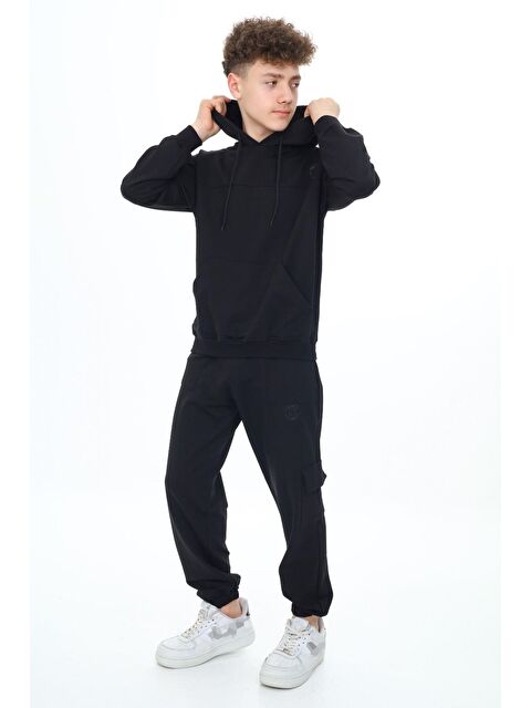 angelos Erkek Çocuk Kapüşonlu 2 İplik Eşofman Takımı px7120 - S000314701-19351