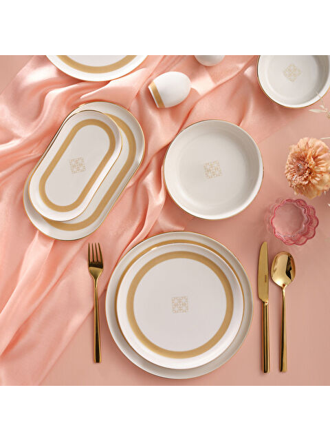 GÜRAL PORSELEN Bilbao 30 Parça 6 Kişilik Yemek Takımı 5982 - S000274576-23173